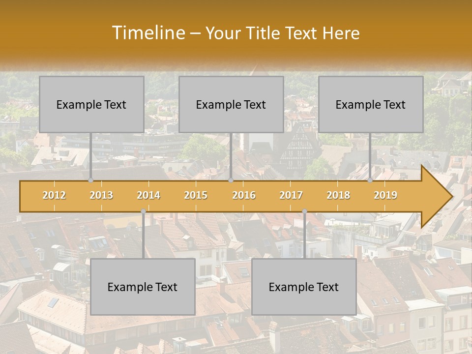 White Elderly Wave PowerPoint Template