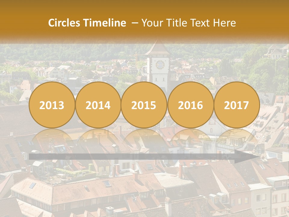 White Elderly Wave PowerPoint Template