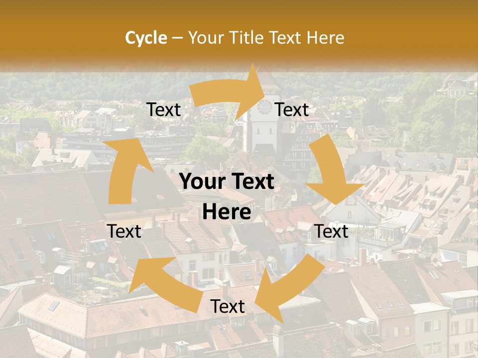 White Elderly Wave PowerPoint Template