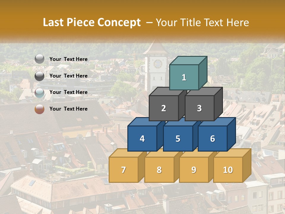 White Elderly Wave PowerPoint Template