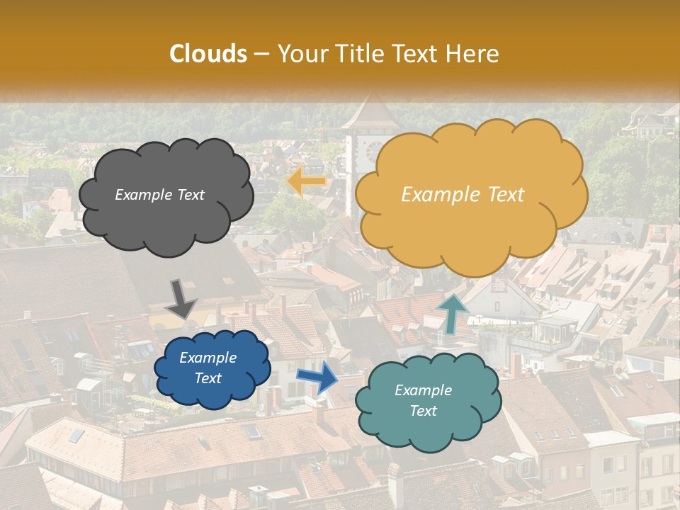 White Elderly Wave PowerPoint Template