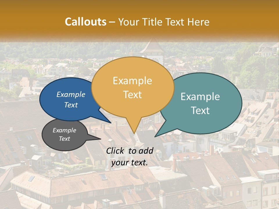 White Elderly Wave PowerPoint Template