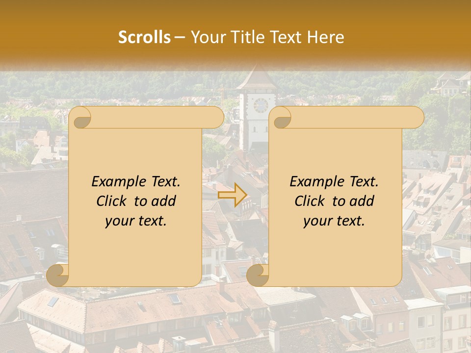 White Elderly Wave PowerPoint Template