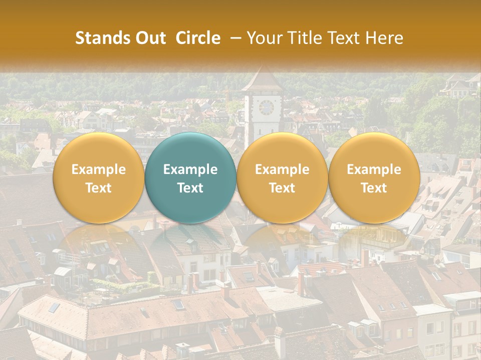 White Elderly Wave PowerPoint Template