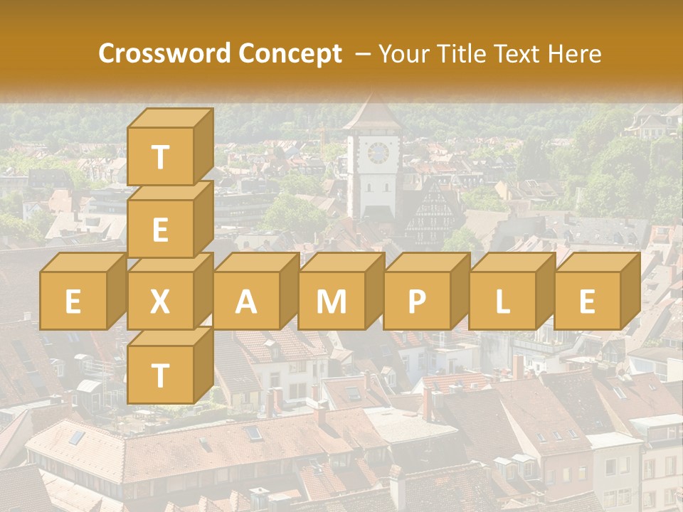 White Elderly Wave PowerPoint Template