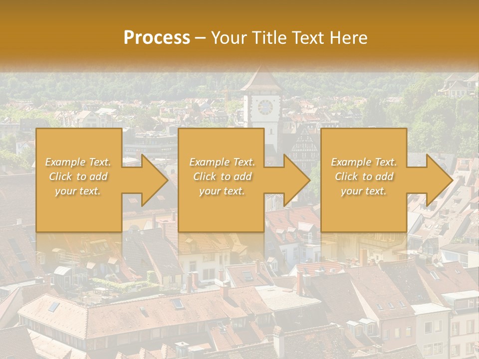 White Elderly Wave PowerPoint Template