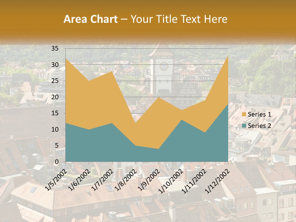 White Elderly Wave PowerPoint Template