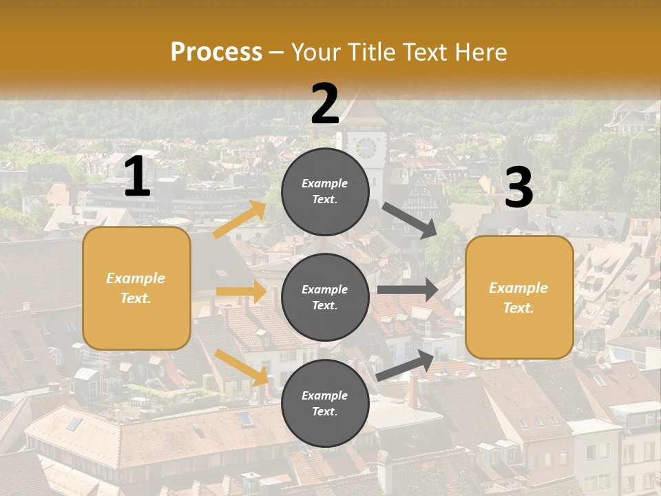 White Elderly Wave PowerPoint Template