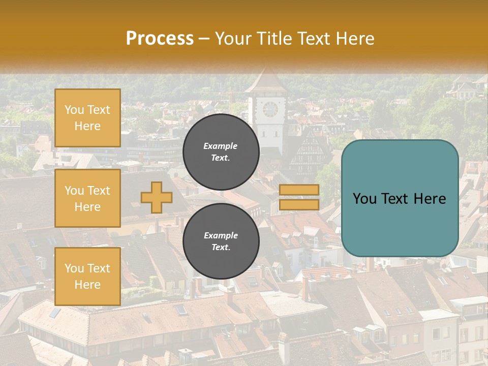 White Elderly Wave PowerPoint Template