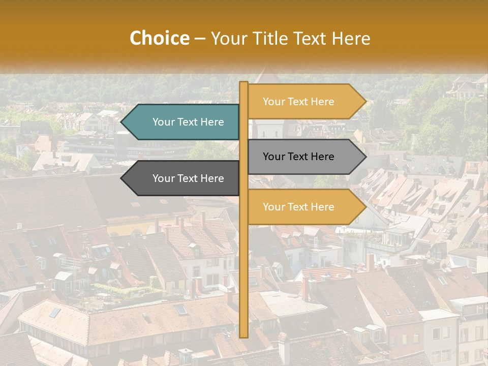 White Elderly Wave PowerPoint Template