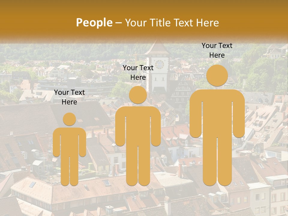 White Elderly Wave PowerPoint Template