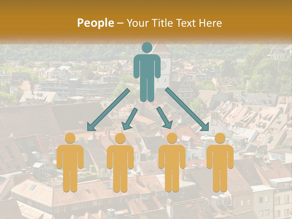 White Elderly Wave PowerPoint Template