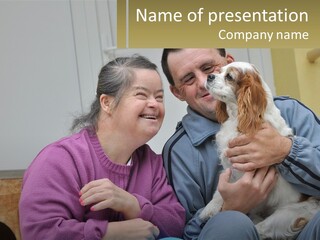 Coastal Elderly Portrait PowerPoint Template