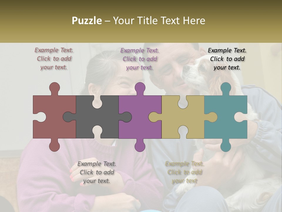 Coastal Elderly Portrait PowerPoint Template