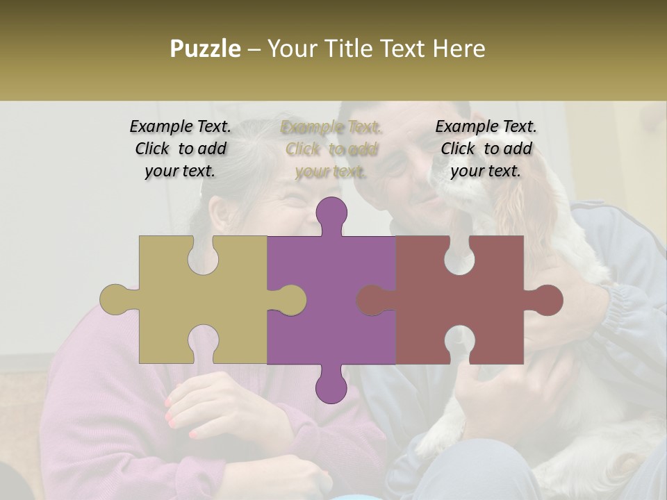 Coastal Elderly Portrait PowerPoint Template