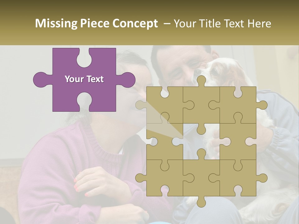 Coastal Elderly Portrait PowerPoint Template