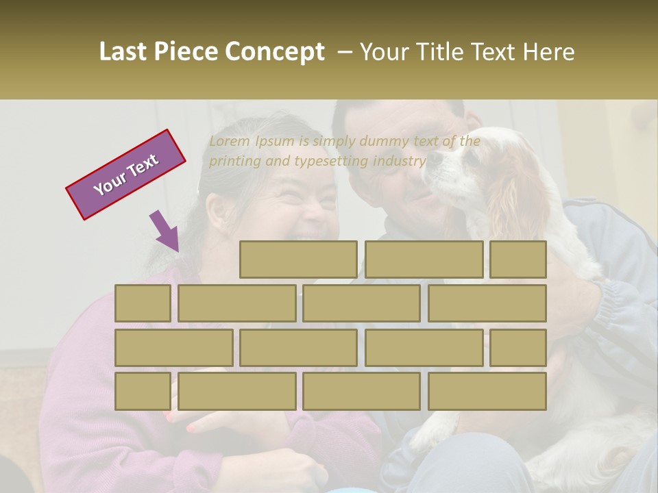 Coastal Elderly Portrait PowerPoint Template