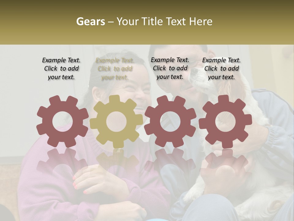 Coastal Elderly Portrait PowerPoint Template