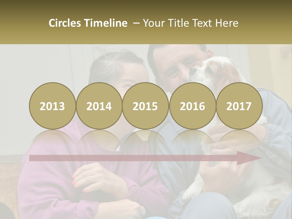 Coastal Elderly Portrait PowerPoint Template