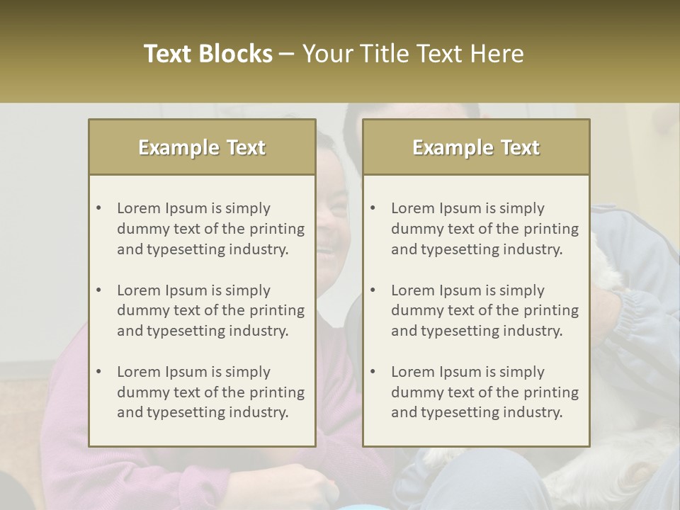 Coastal Elderly Portrait PowerPoint Template