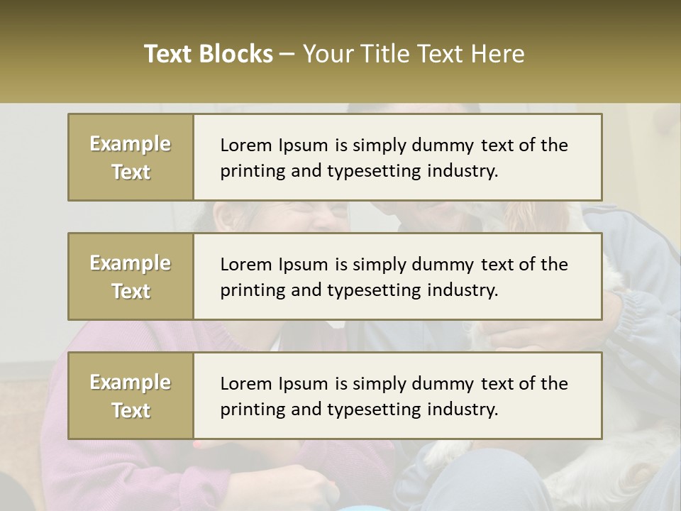 Coastal Elderly Portrait PowerPoint Template