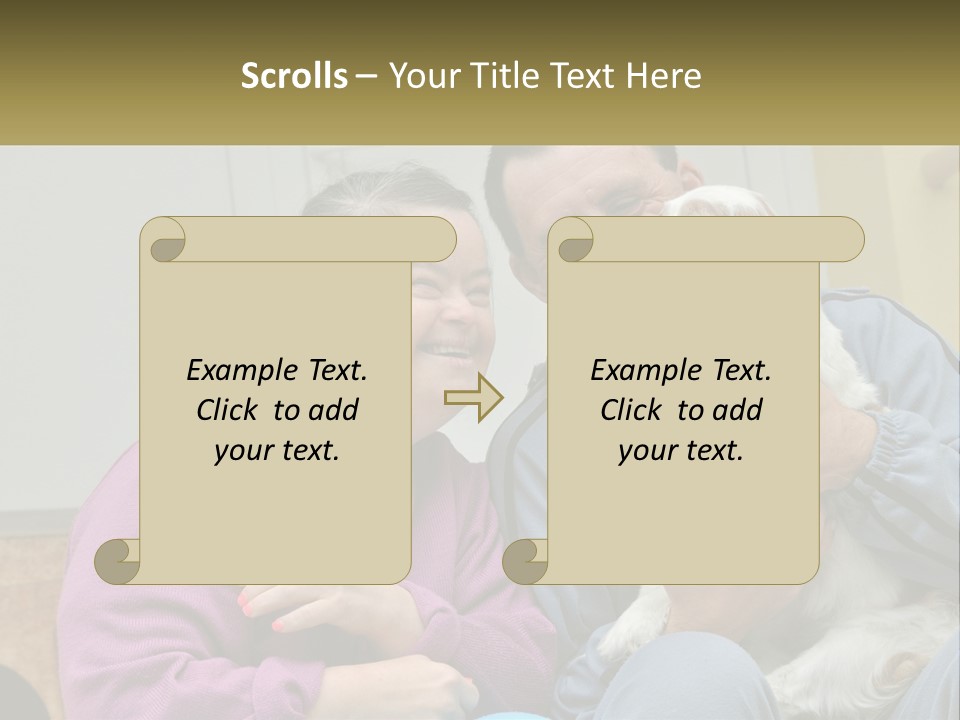 Coastal Elderly Portrait PowerPoint Template