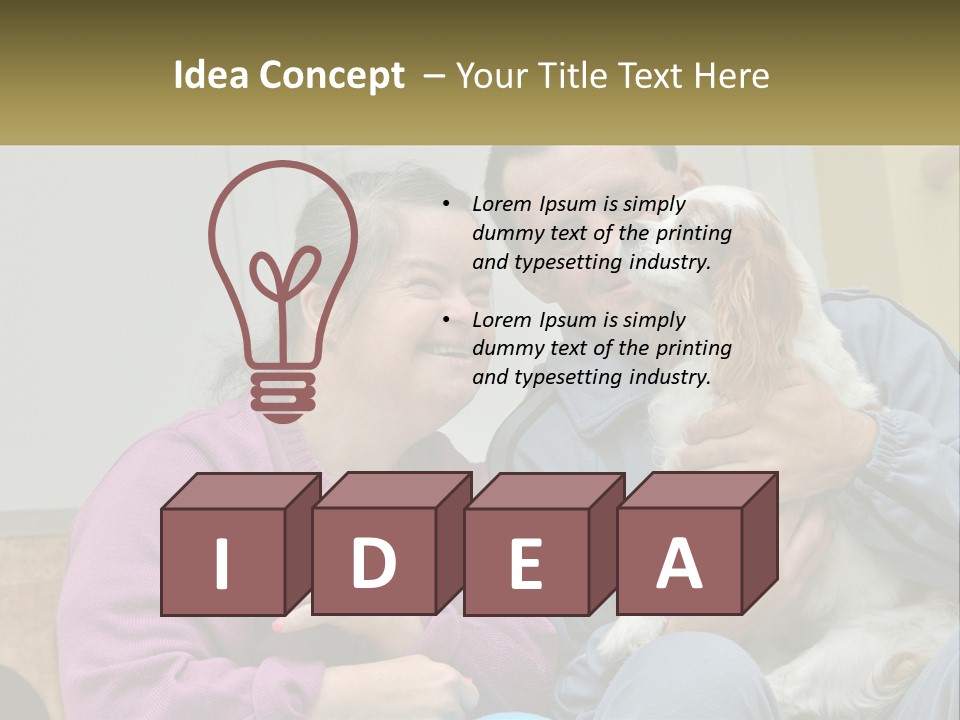 Coastal Elderly Portrait PowerPoint Template