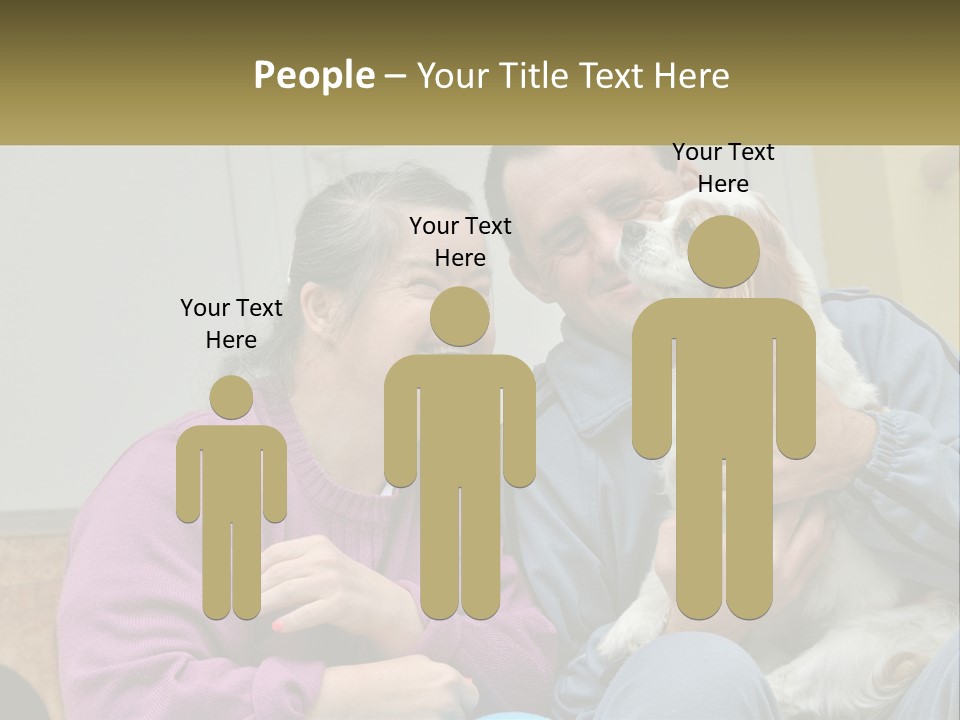 Coastal Elderly Portrait PowerPoint Template