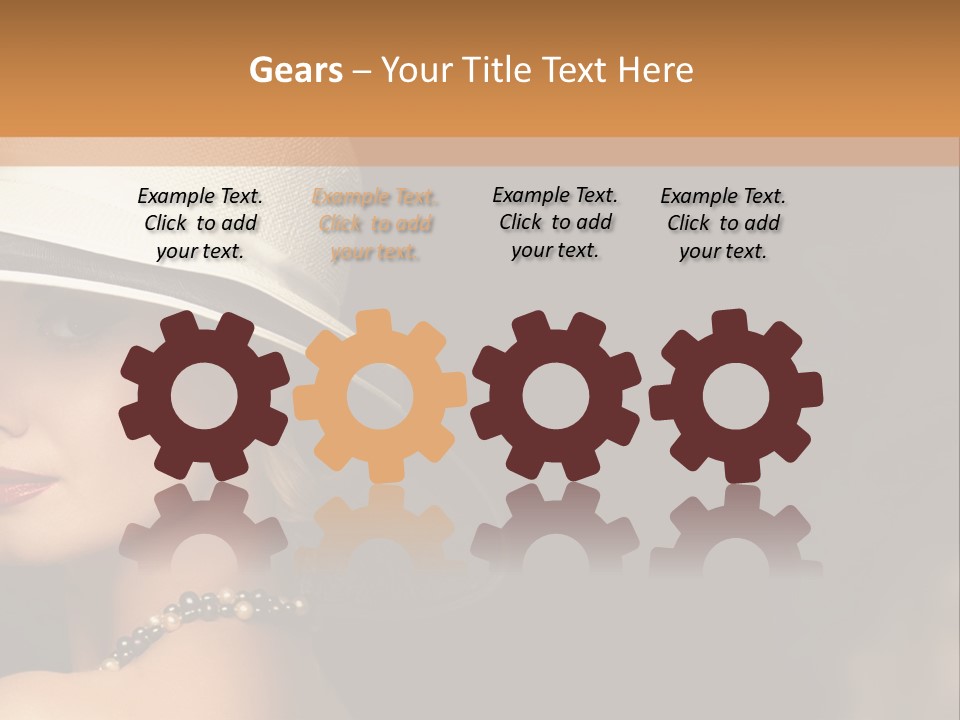 White Older Sunrise PowerPoint Template