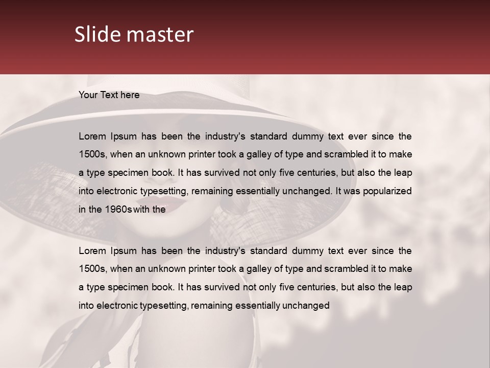 Beach Single Lifestyle PowerPoint Template