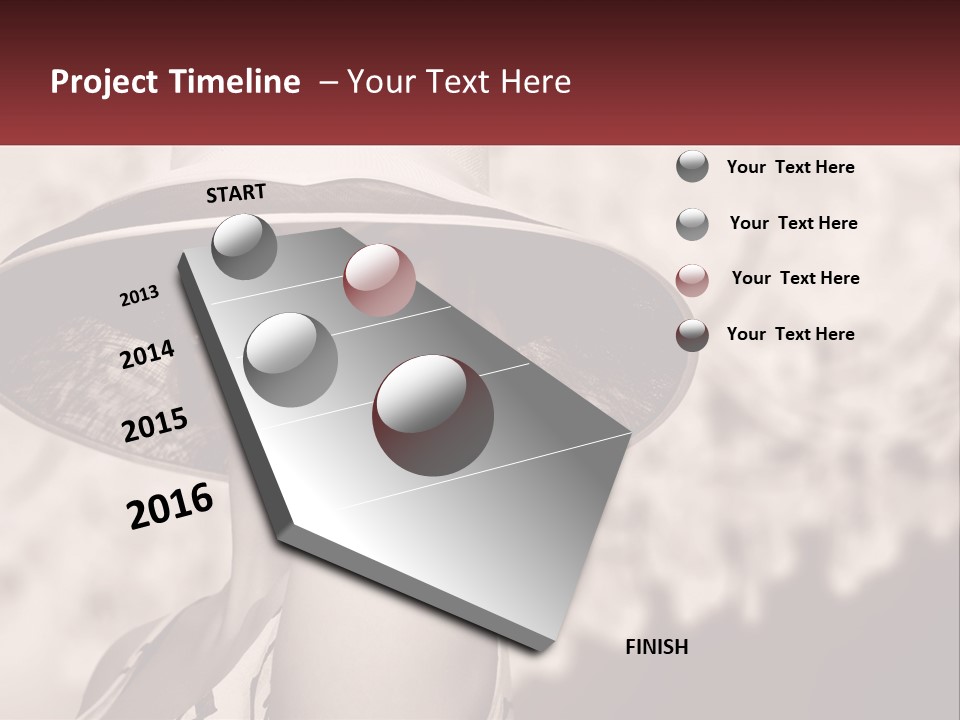 Beach Single Lifestyle PowerPoint Template
