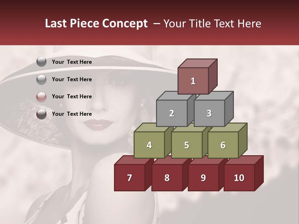 Beach Single Lifestyle PowerPoint Template