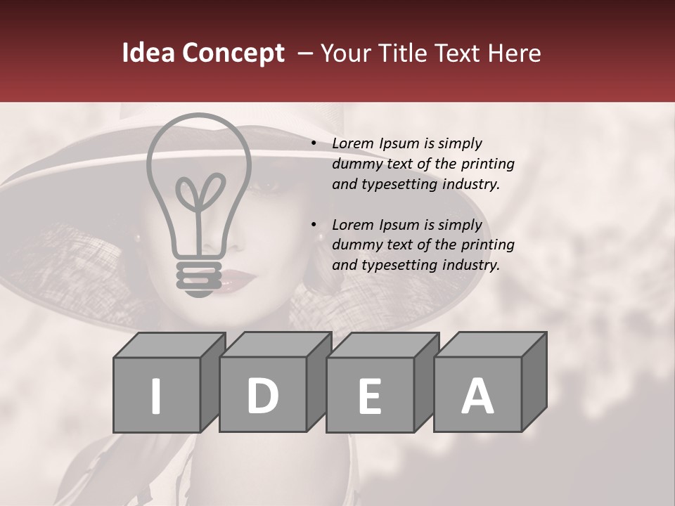 Beach Single Lifestyle PowerPoint Template