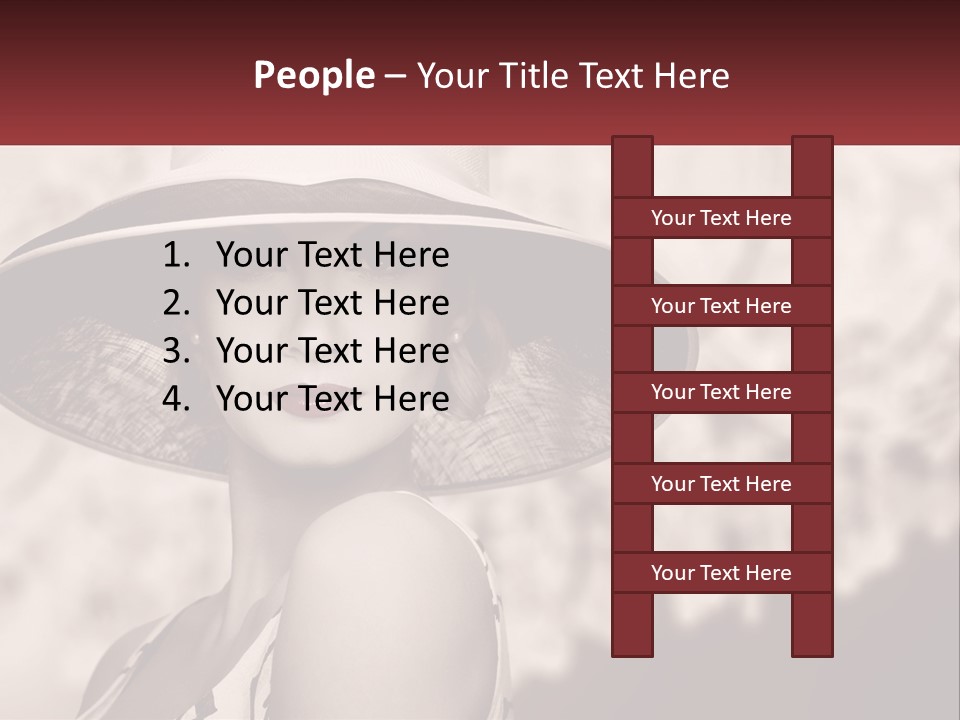 Beach Single Lifestyle PowerPoint Template