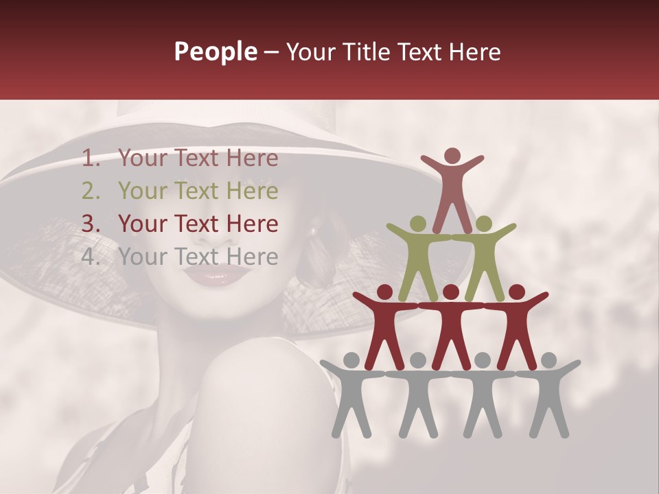 Beach Single Lifestyle PowerPoint Template