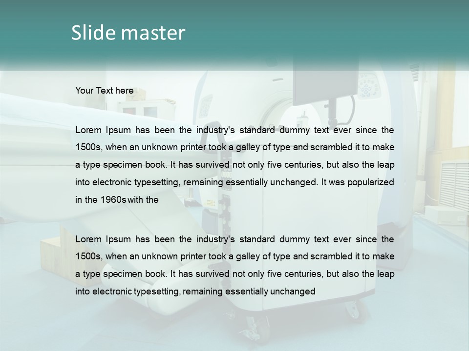 Pensioner Beach Standing PowerPoint Template