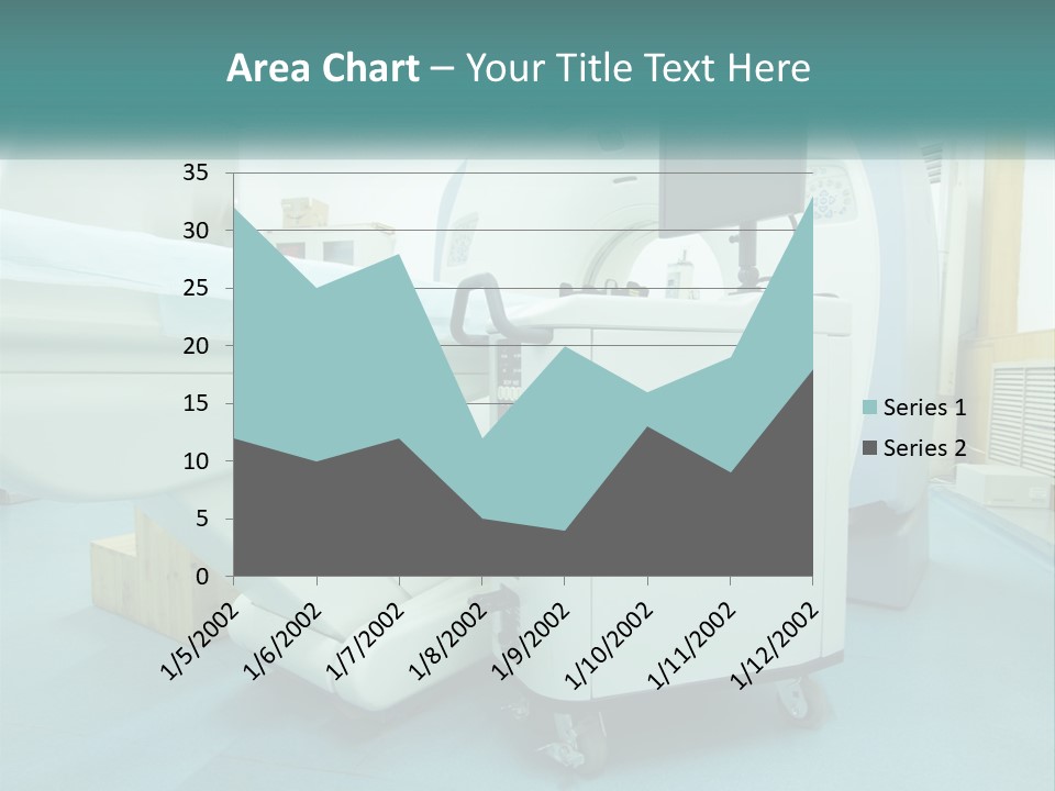 Pensioner Beach Standing PowerPoint Template