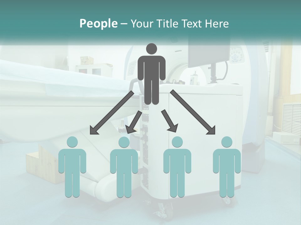 Pensioner Beach Standing PowerPoint Template