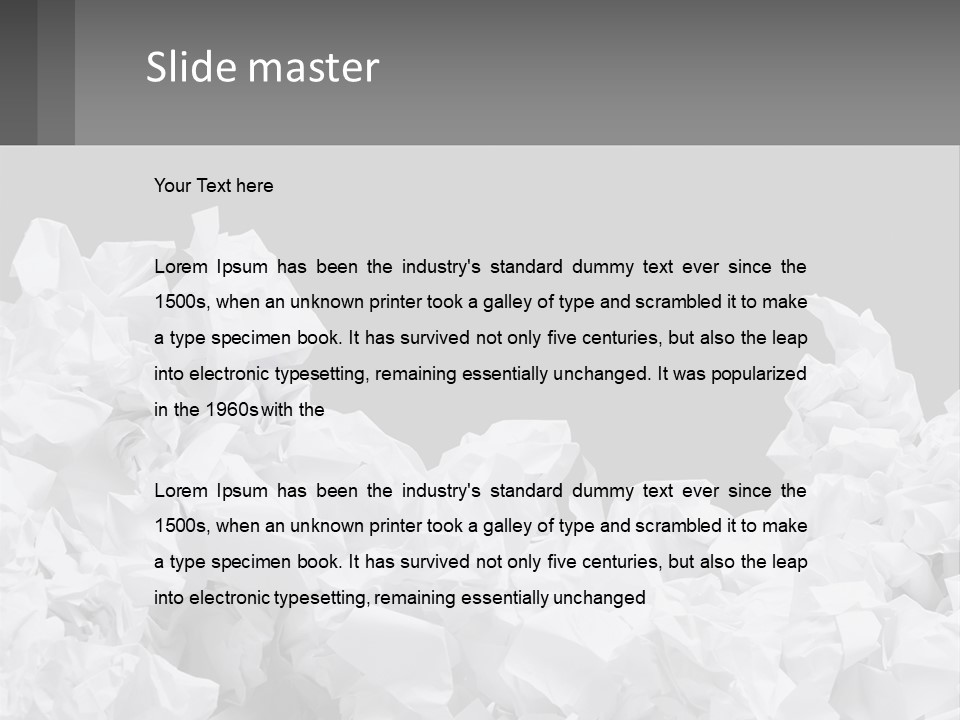 Retired Old Water PowerPoint Template