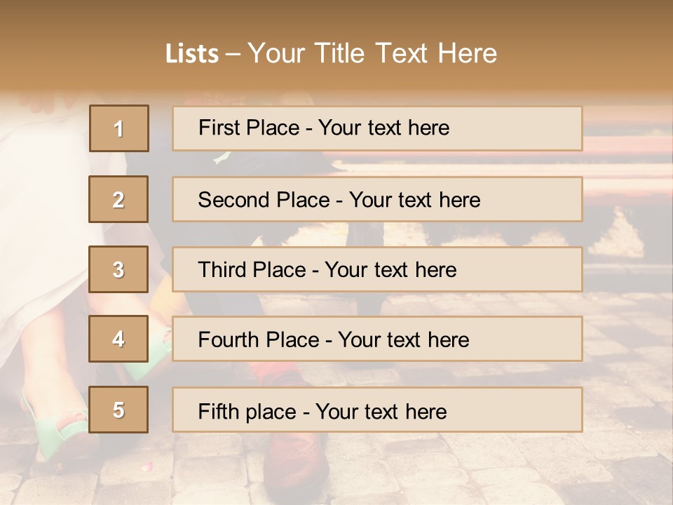 Sunset Standing Old PowerPoint Template