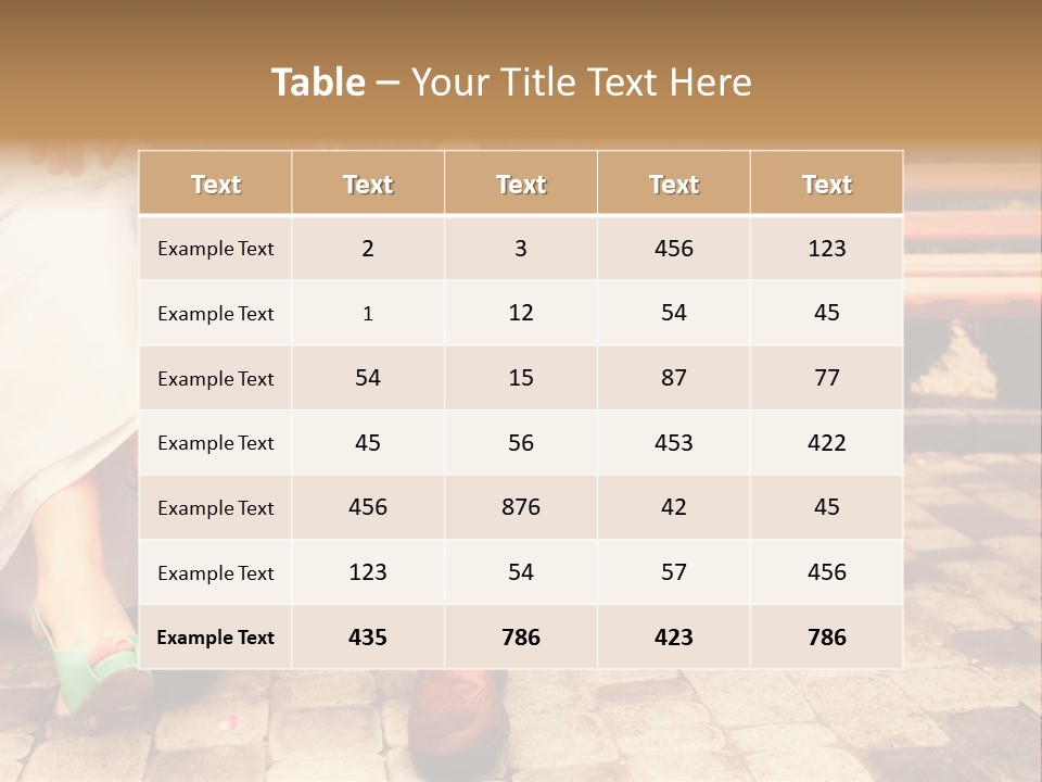 Sunset Standing Old PowerPoint Template