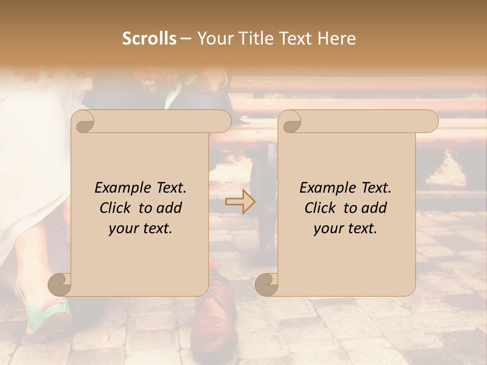 Sunset Standing Old PowerPoint Template
