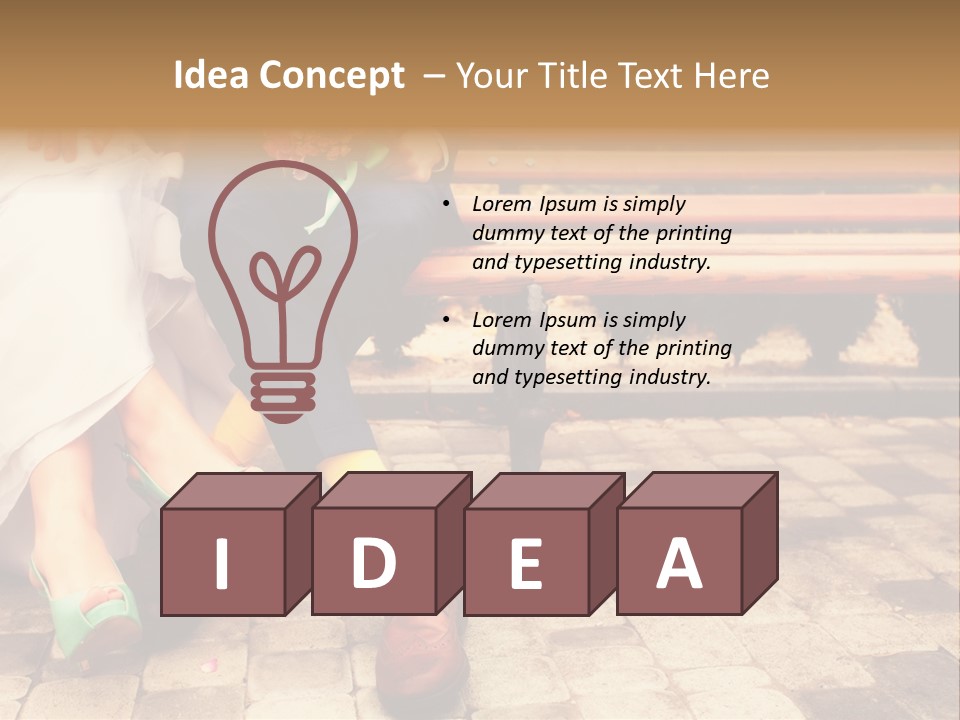 Sunset Standing Old PowerPoint Template