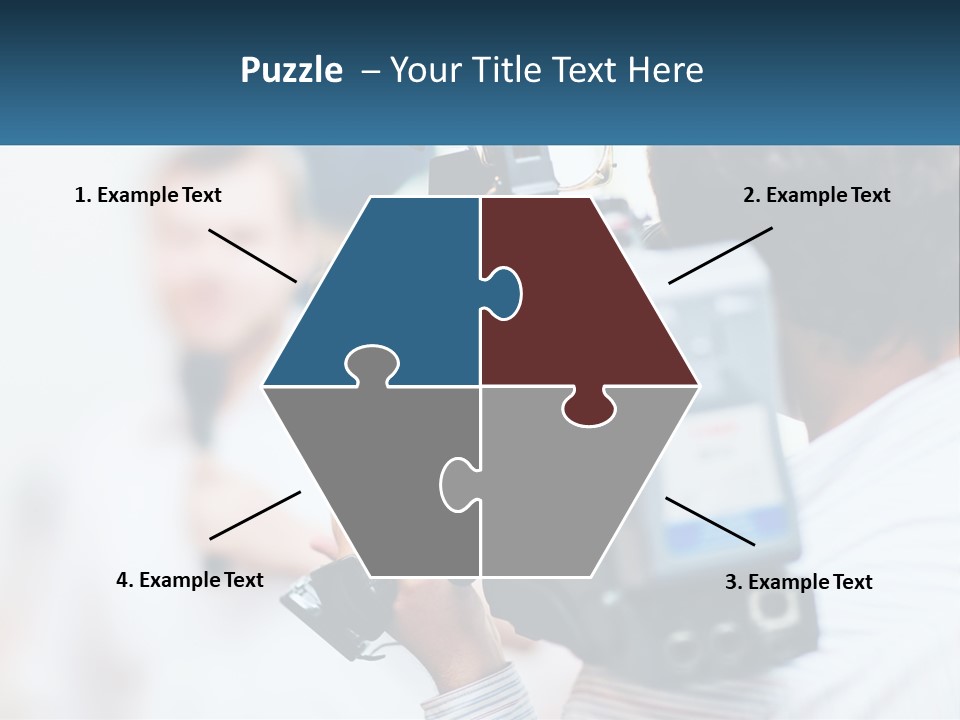 Peaceful Daughter White PowerPoint Template