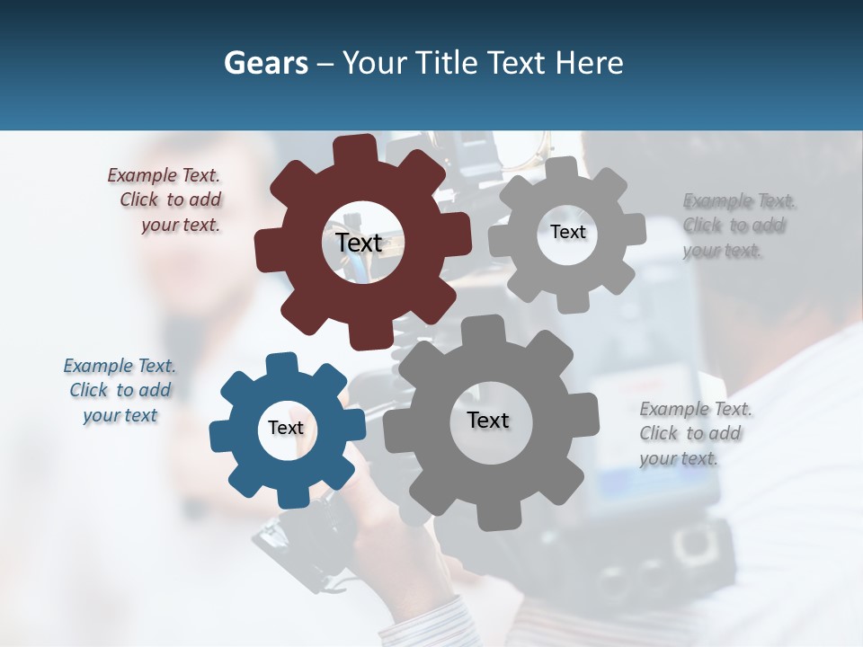 Peaceful Daughter White PowerPoint Template