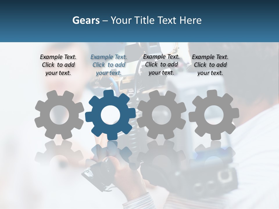 Peaceful Daughter White PowerPoint Template