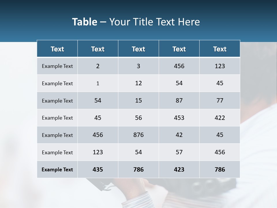 Peaceful Daughter White PowerPoint Template