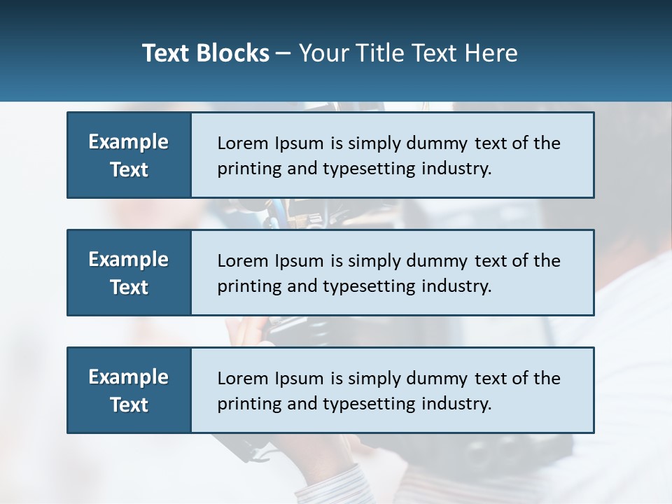 Peaceful Daughter White PowerPoint Template