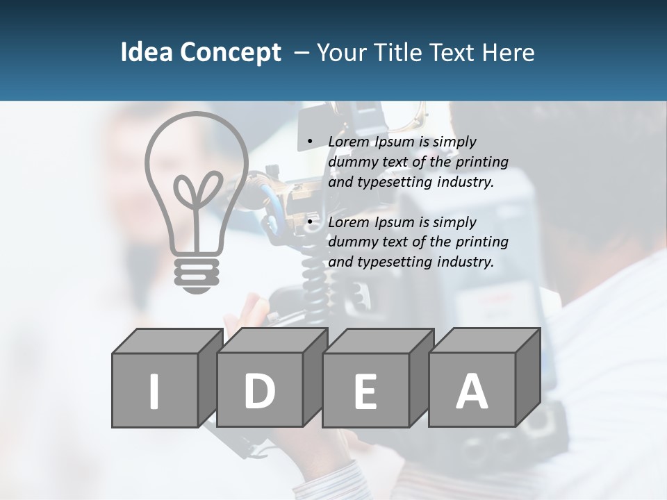 Peaceful Daughter White PowerPoint Template