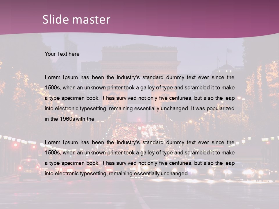 Family Retired Sunset PowerPoint Template